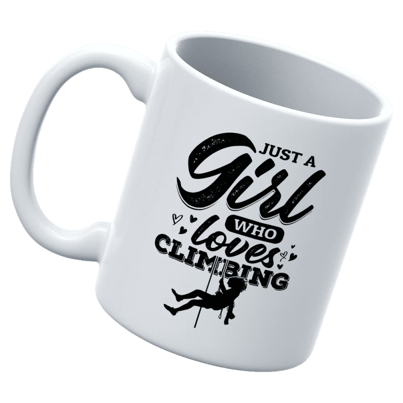 Climbing Just A Girl Who Loves Climbing 11oz Mug