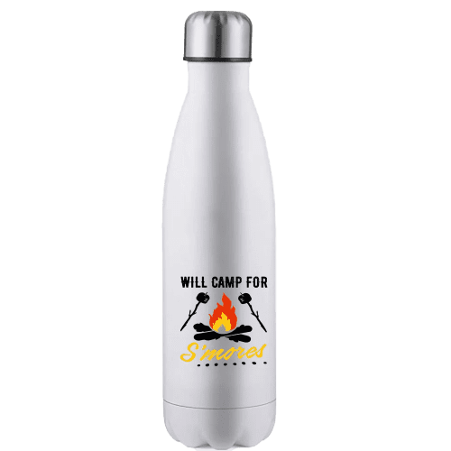 Will Camp For Smores 17oz Water Bottle