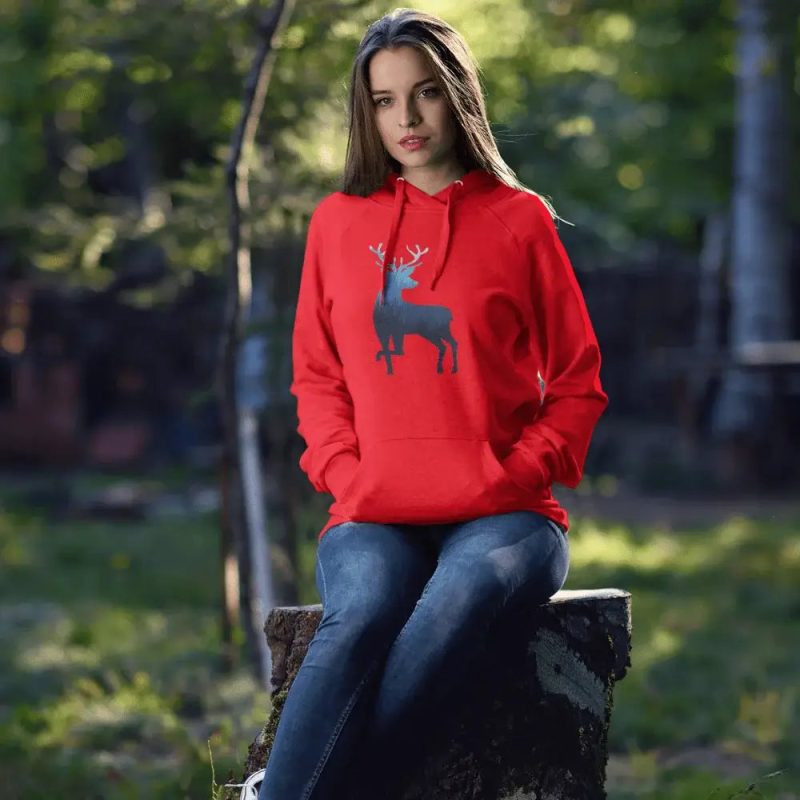 Deer Color 2 Women Hoodie