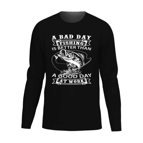 A Bad Day At Fishing Men Long Sleeve Shirt