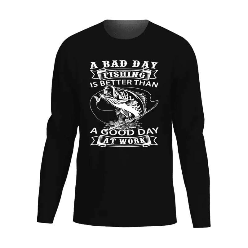 A Bad Day At Fishing Men Long Sleeve Shirt