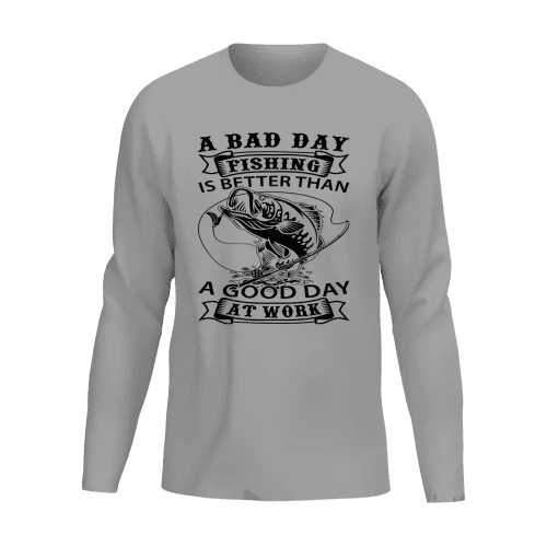 A Bad Day At Fishing Men Long Sleeve Shirt