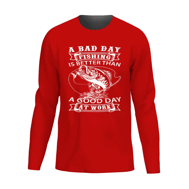 A Bad Day At Fishing Men Long Sleeve Shirt