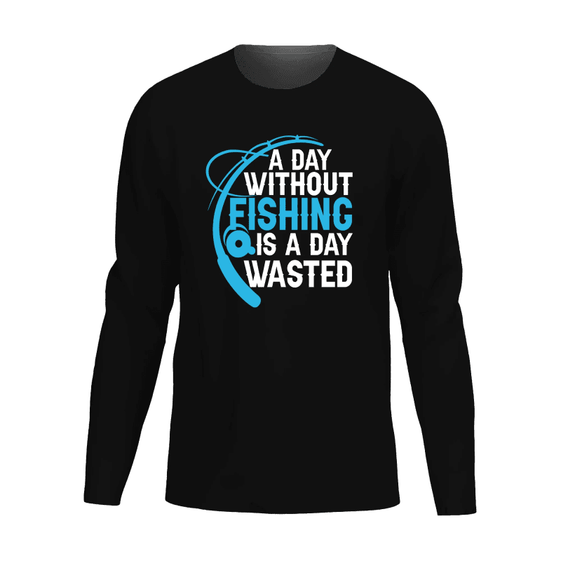 A Day Without Fishing Men Long Sleeve Shirt