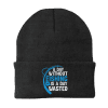 A Day Without Fishing Embroidered Beanie