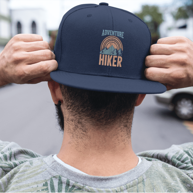 Adventure Hiker Flatbill Cap Blue Model