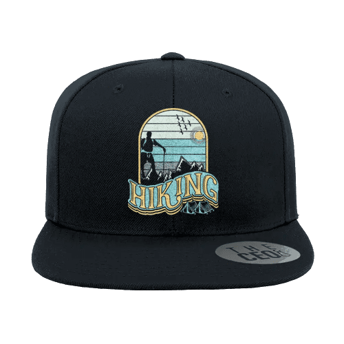 Adventure Is Calling Embroidered Flat Bill Cap