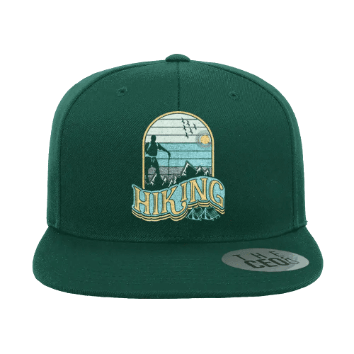 Adventure Is Calling Embroidered Flat Bill Cap