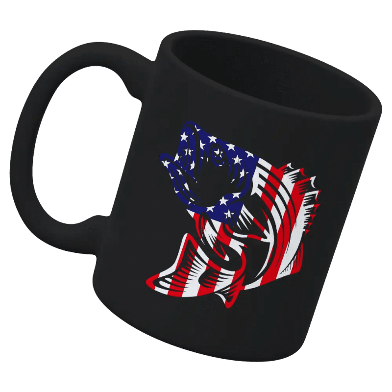 American Flag Fish 11oz Mug