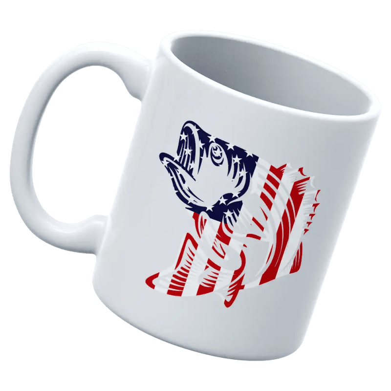 American Flag Fish 11oz Mug