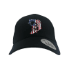 American Flag Fish Embroidered Trucker Hat