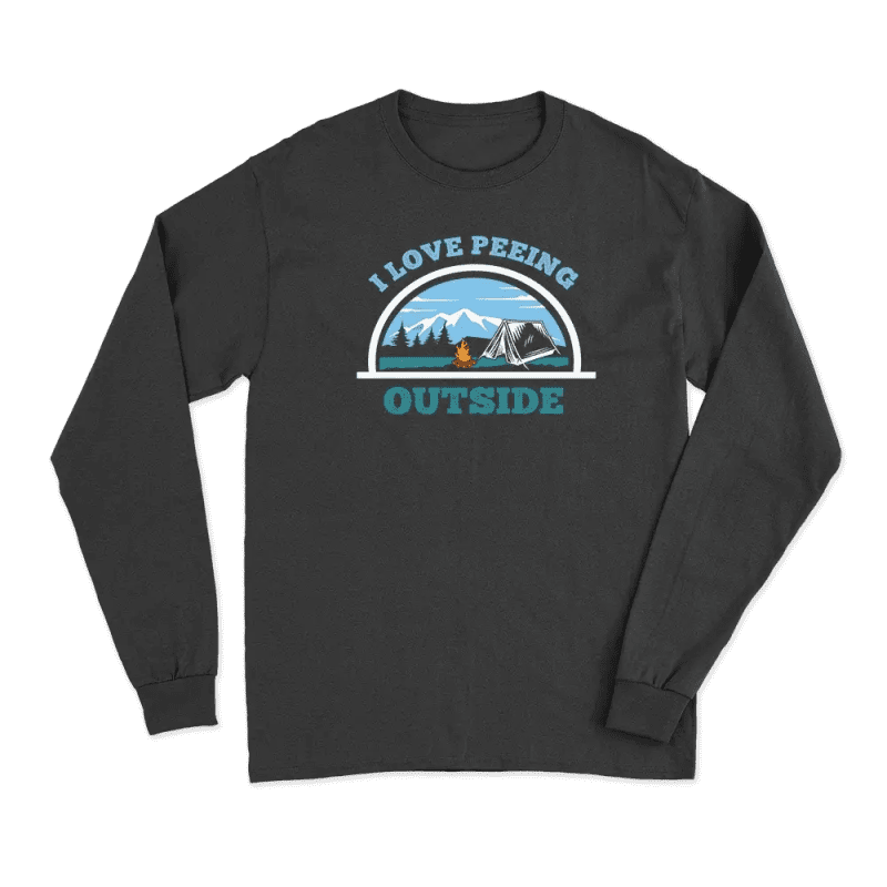 I Love Peeing Outside Men Long Sleeve T-Shirt