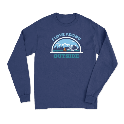 I Love Peeing Outside Men Long Sleeve T-Shirt