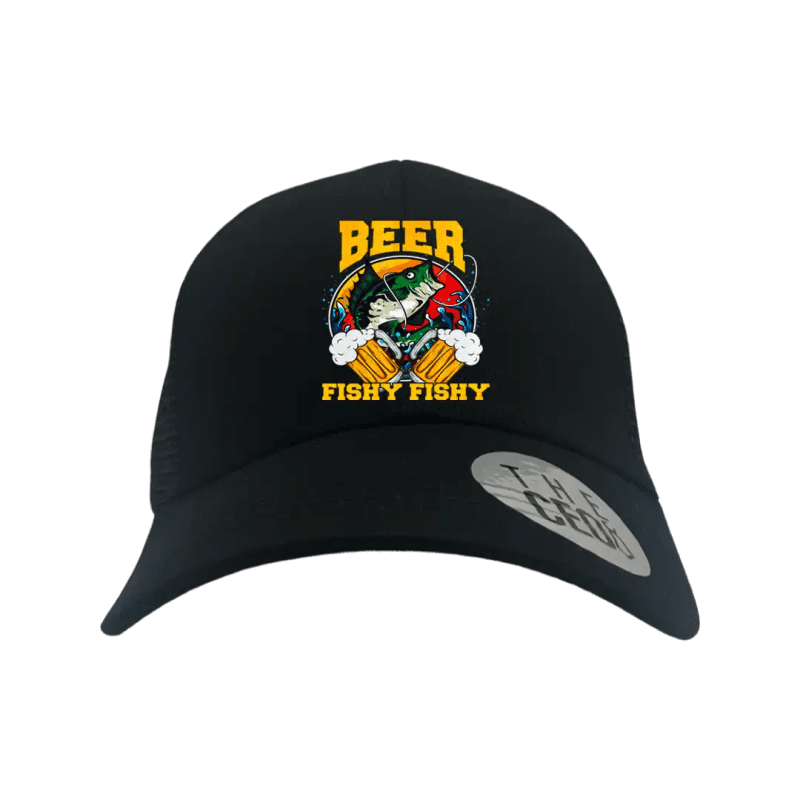 Beer Fishy Fishy 2 Printed Trucker Hat