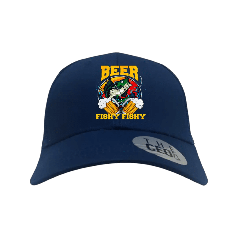 Beer Fishy Fishy 2 Printed Trucker Hat