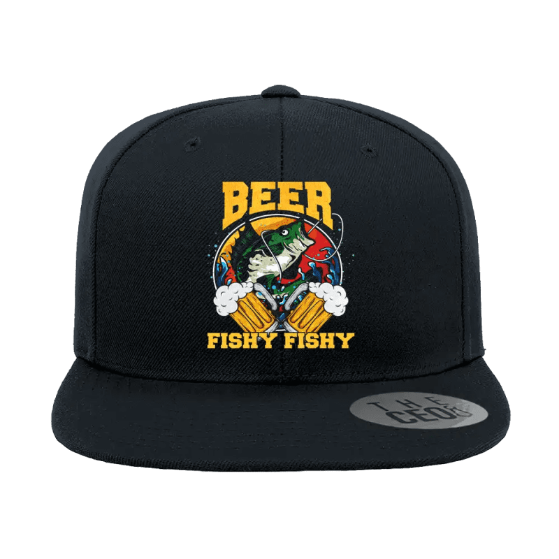 Beer fishy fishy 2 flatbill hat black