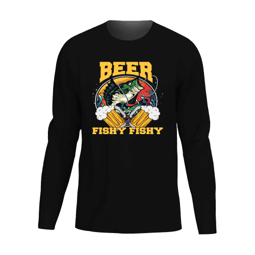 Beer Fishy Fishy 2 Men Long Sleeve Shirt