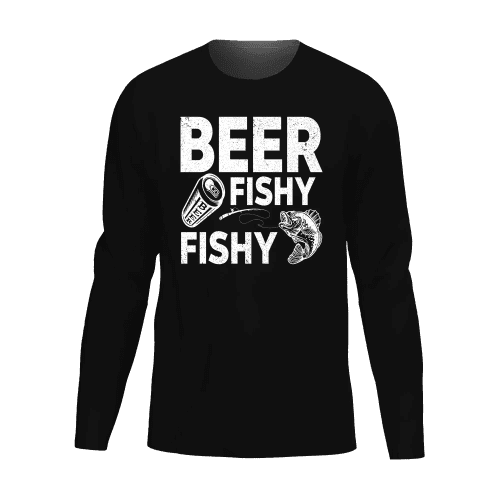 Beer Fishy Fishy Men Long Sleeve Shirt