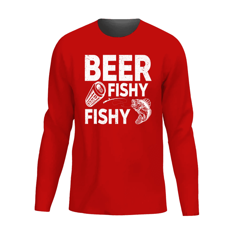 Beer Fishy Fishy Men Long Sleeve Shirt