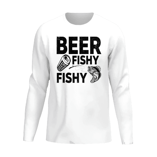 Beer Fishy Fishy Men Long Sleeve Shirt