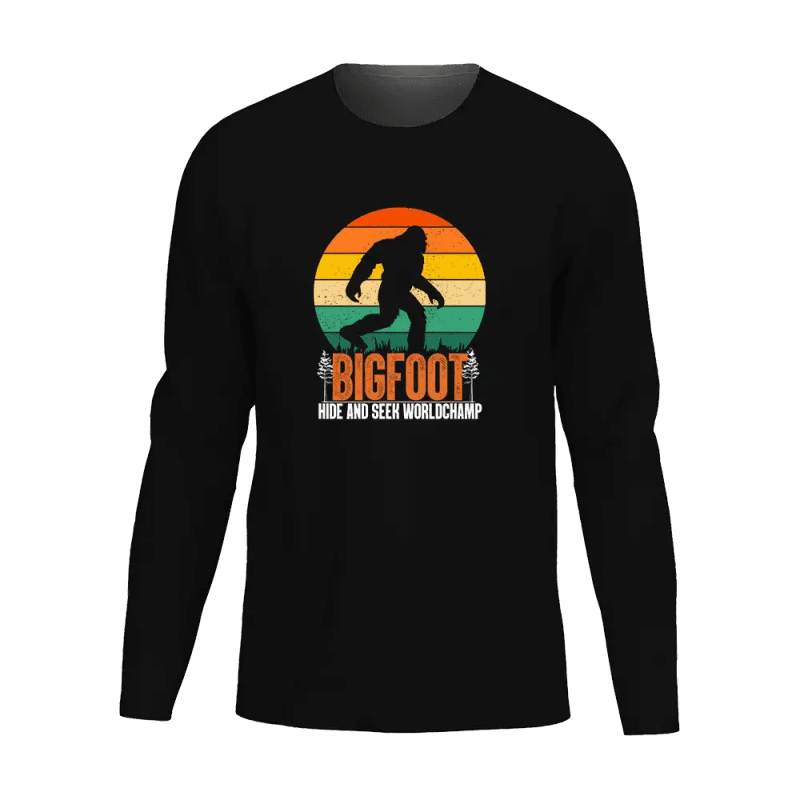 Bigfoot Hide And Seek Men Long Sleeve Shirt