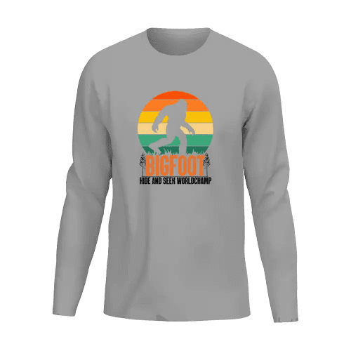 Bigfoot Hide And Seek Men Long Sleeve Shirt