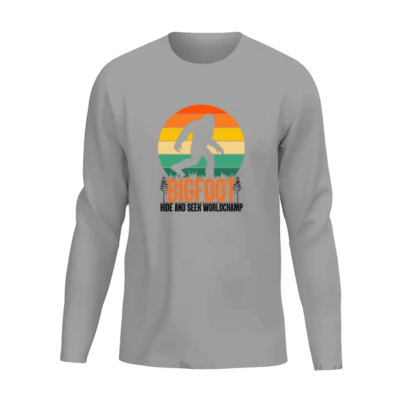 Bigfoot Hide And Seek Men Long Sleeve Shirt