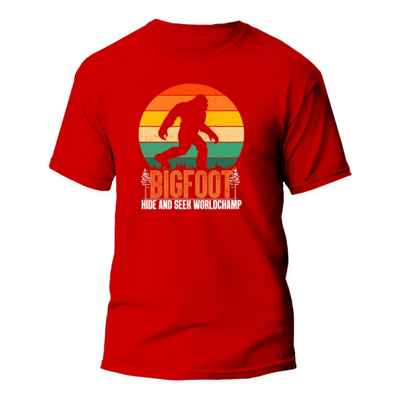 Bigfoot Hide And Seek Man T-Shirt