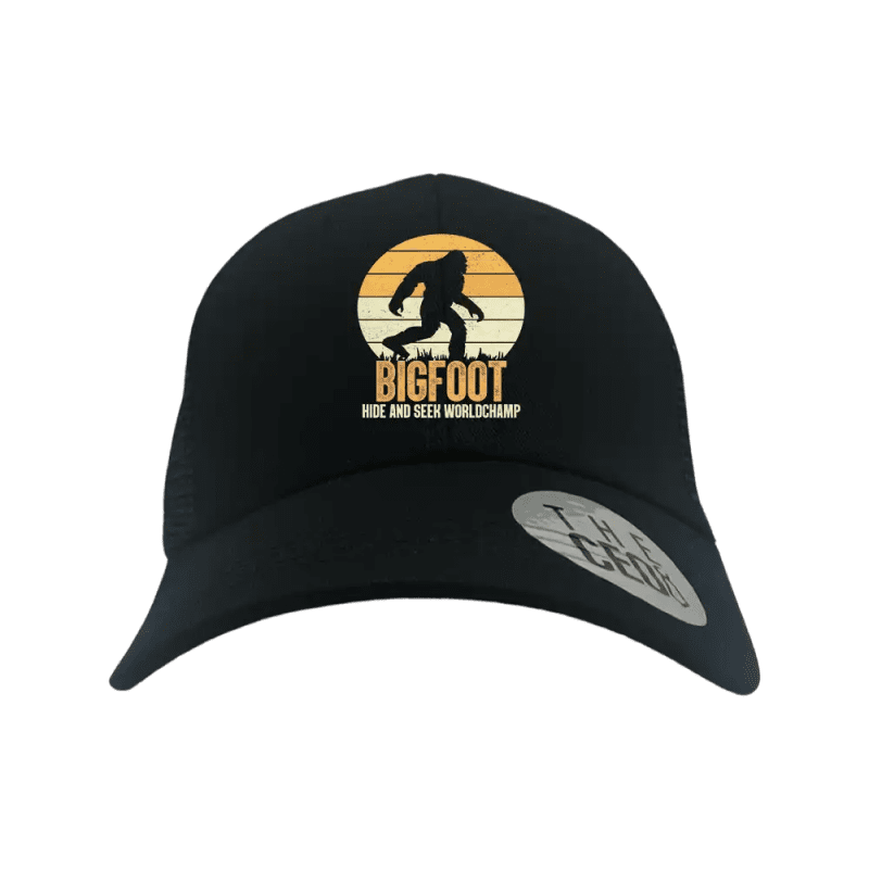 Bigfoot Hide And Seek Embroidered Trucker Hat