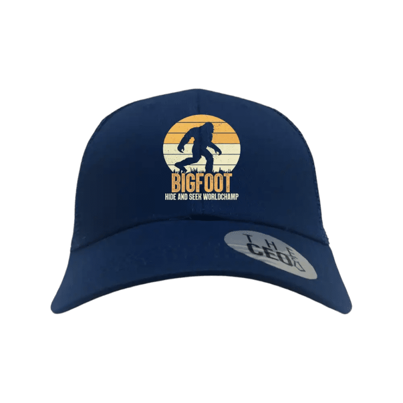 Bigfoot Hide And Seek Embroidered Trucker Hat