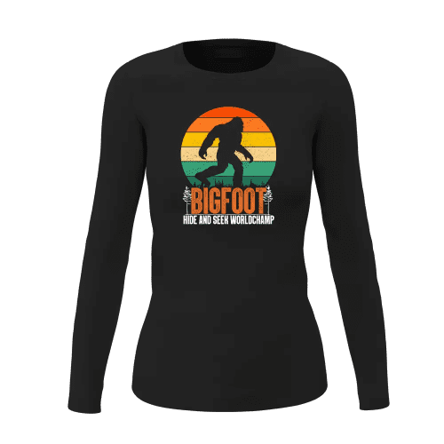 Bigfoot Hide And Seek Women Long Sleeve Shirt