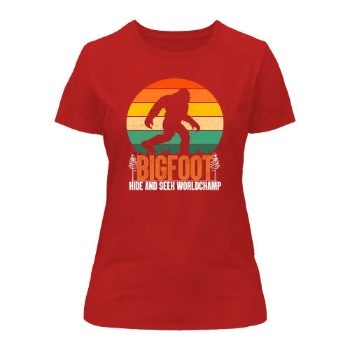 Bigfoot Hide And Seek T-Shirt for Women