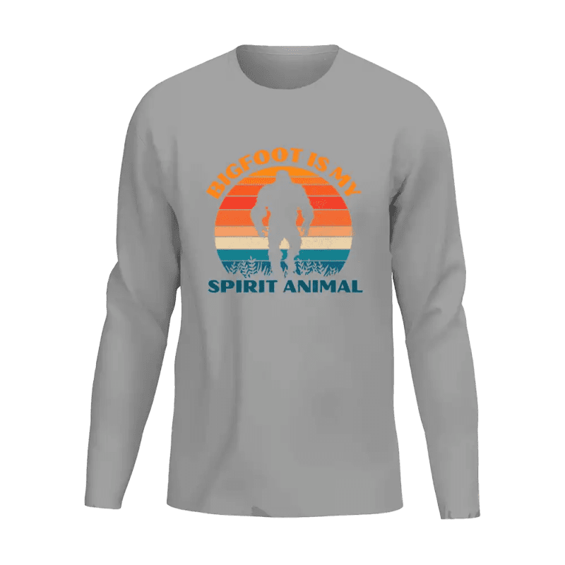 Bigfoot Is My Spirit Animal Men Long Sleeve Shirt