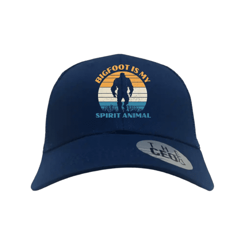 Bigfoot Is My Spirit Animal Embroidered Trucker Hat