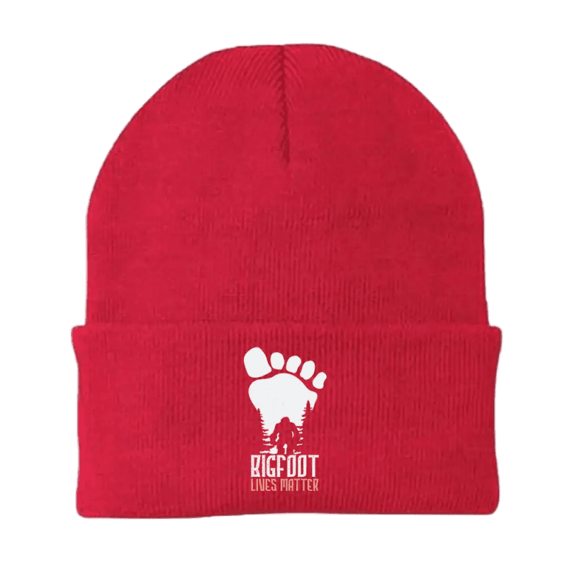 Bigfoot Lives Matter Embroidered Beanie