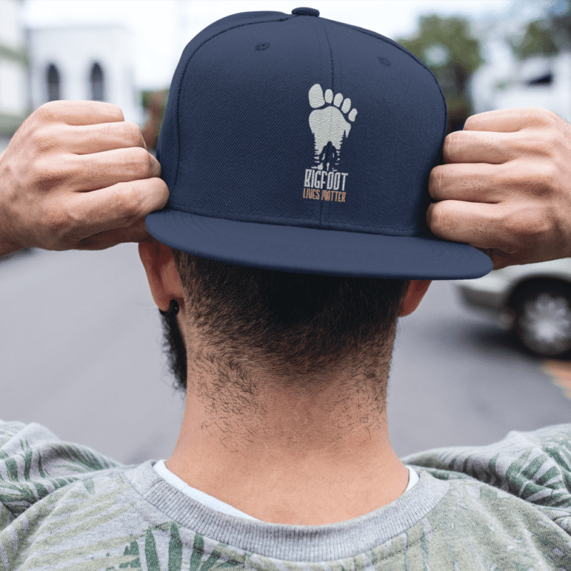 Bigfoot Lives Matter Flatbill Cap Blue Model