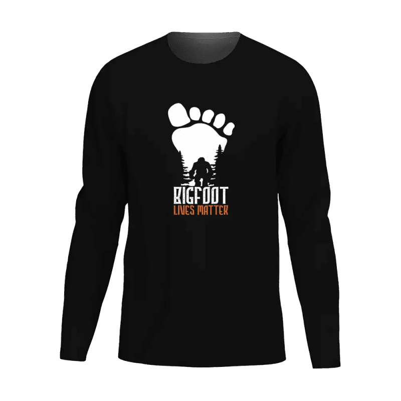 Bigfoot Lives Matter Men Long Sleeve Shirt