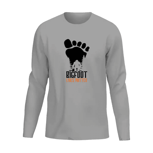 Bigfoot Lives Matter Men Long Sleeve Shirt