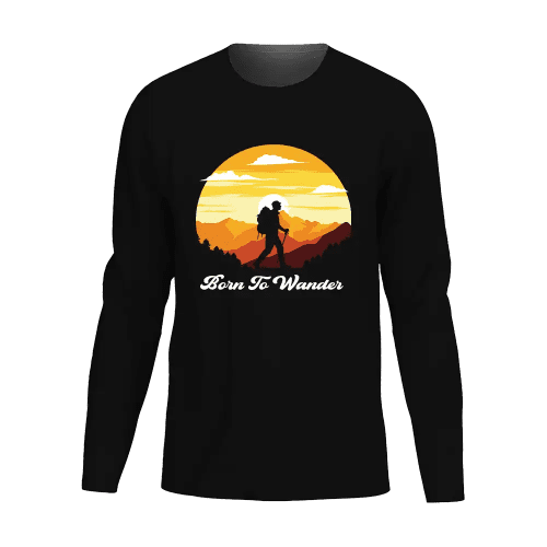 Born To Wander Men Long Sleeve Shirt