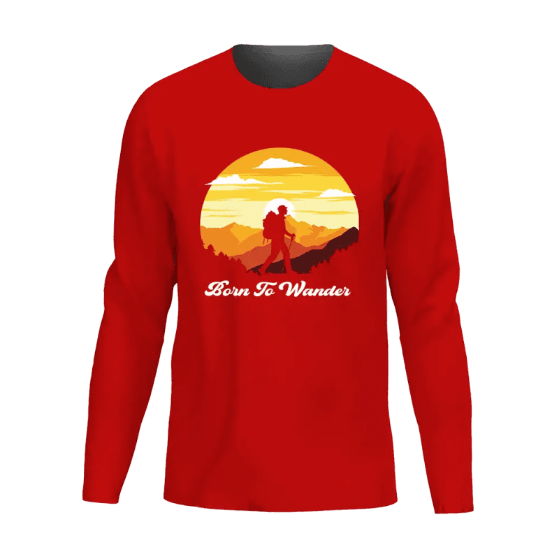 Born To Wander Men Long Sleeve Shirt