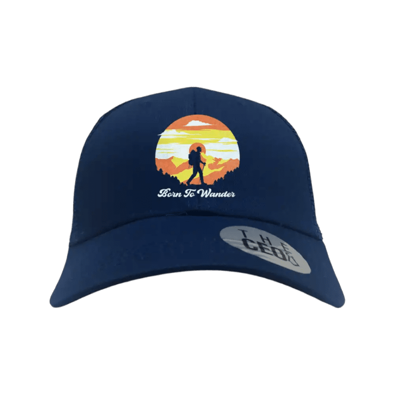 Born To Wander Embroidered Trucker Hat