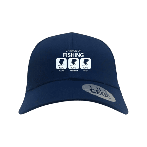 Chance of Fishing Embroidered Trucker Hat