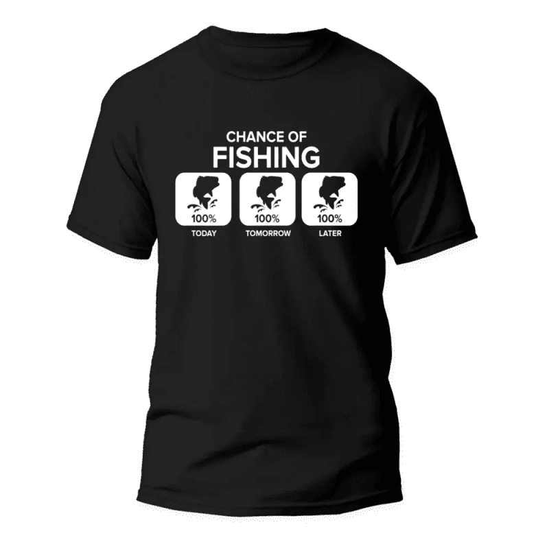 Chance of Fishing Man T-Shirt