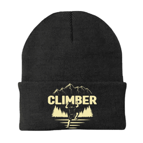 Climber Embroidered Beanie