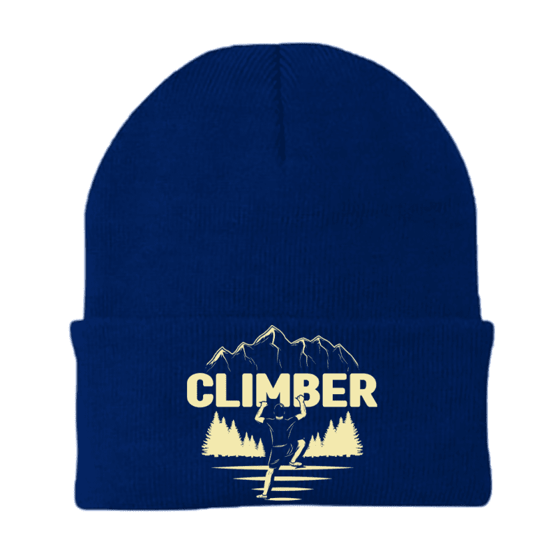 Climber Embroidered Beanie