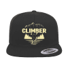 Climber Embroidered Flat Bill Cap