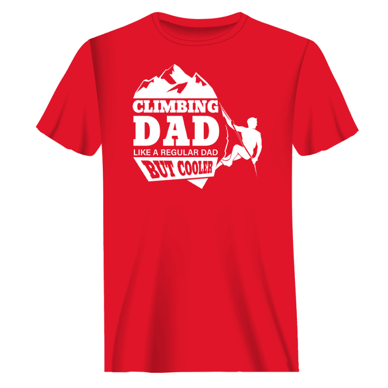 Climbing Dad Man T-Shirt