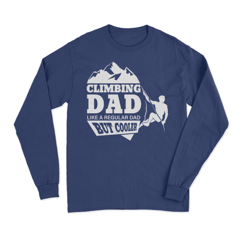 Climbing Dad Men Long Sleeve Shirt