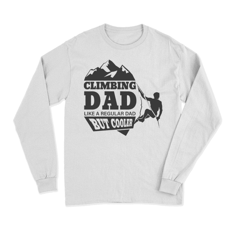 Climbing Dad Men Long Sleeve Shirt