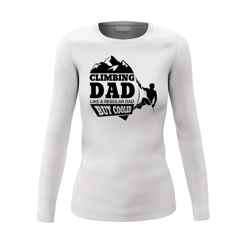 Climbing Dad Women Long Sleeve Shirt